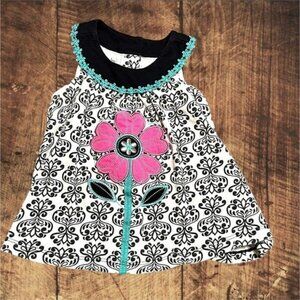Kids Headquarters Baby‎ Girl Floral Sleeveless Flower Top size 18M